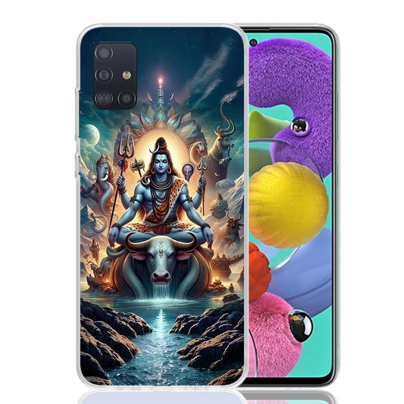 Lord Shiva Hindu God Buddha India Phone Case For Samsung Galaxy A52 A32 A22 A12 A02S A50S A30S A51 A31 AA71 Note 20 Ultra 10 S10