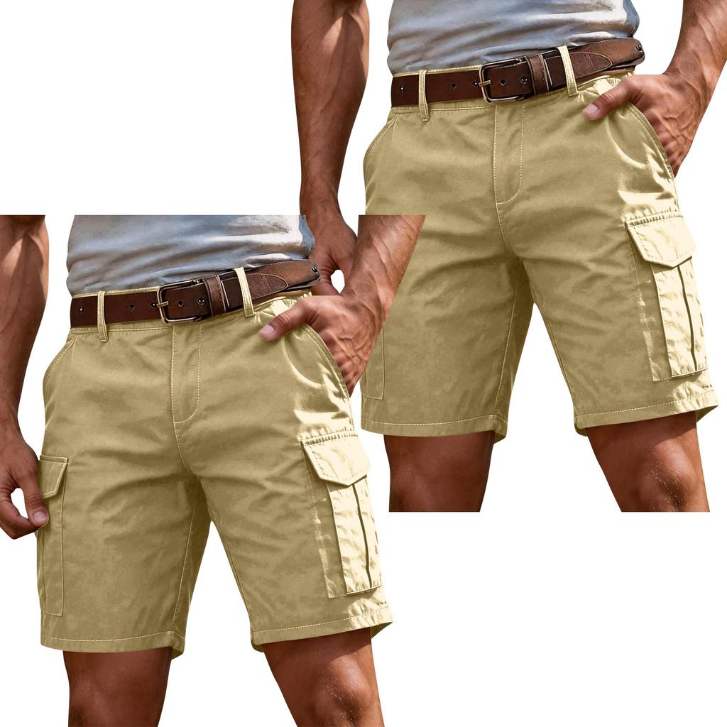 Herrshorts Cargo Knälånga Lös Passform Flerfickor för Sommarsport Vandring