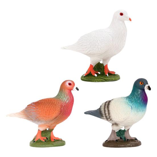 Figurine Porumbel Imprimate cu Simulare Înaltă Iubire Pace Model Porumbel Statuie Animal Recuzită Fotografie