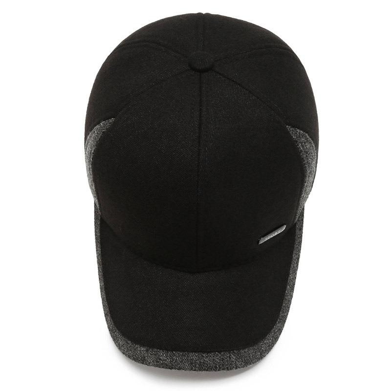 Men's Hat Winter Warm Baseball Cap Thickened Wool Cotton Hat Ear Protection Casual Fashion Personality Trend Outdoor Hat