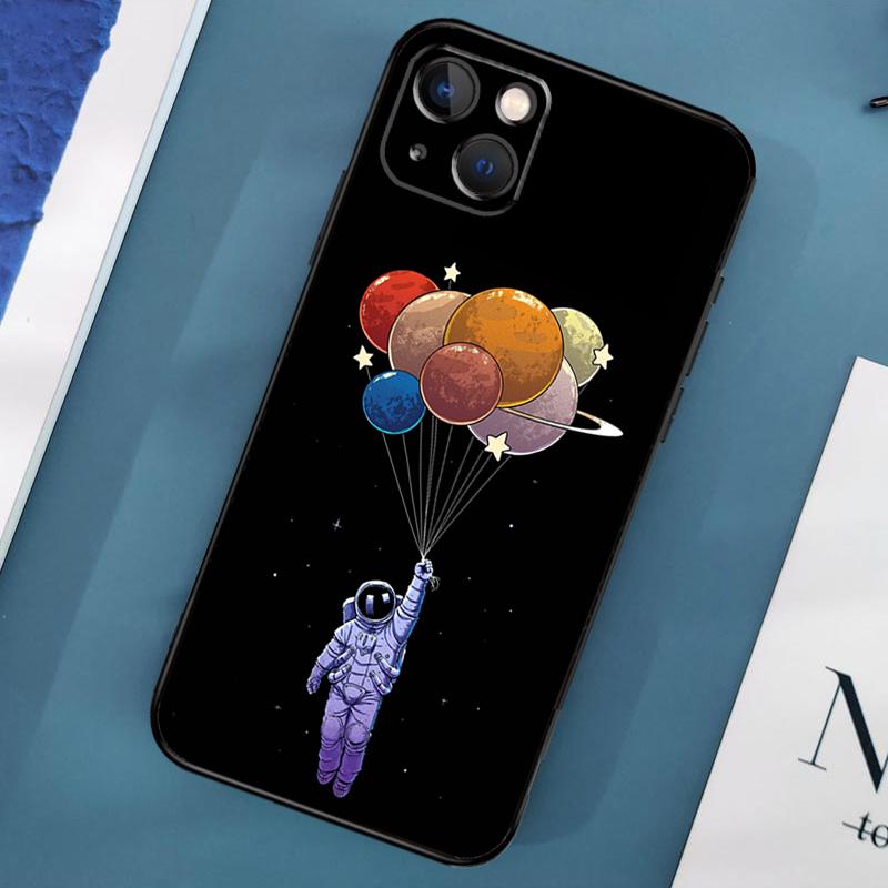 Planet Astronaut Hülle Für iPhone 15 14 13 12 11 Pro Max X XS Max XR 7 8 Plus SE 2020 2022 Bumper Hülle