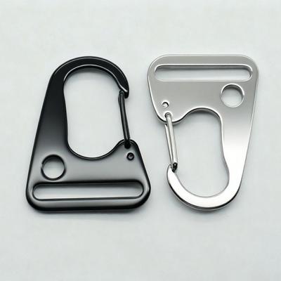 Stainless Steel Hook Clips Black/Silver Belt Carabiner New Strap Buckle  Outdoor Tool