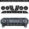 13Pcs/Set Car Vinyl Climate Repair Decals Air Dashboard Accessories For Ford Focus Button Sticker for Ford Focus 2 MK2 99-05