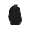 Under Armour Solid Color Logo Print Short Sleeve Hooded Sweatshirt Women Sweatshirt Black 1373975-001