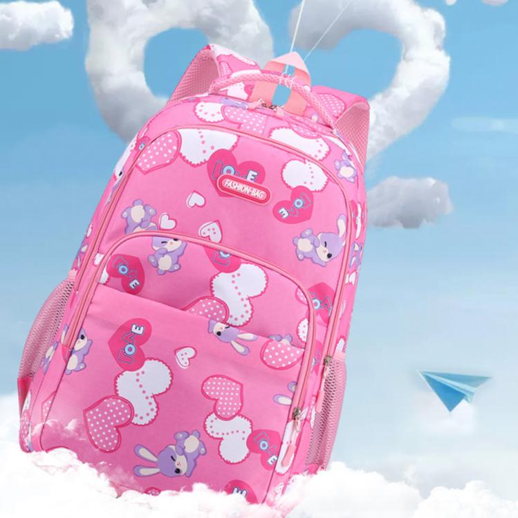 Rabbit Backpack Junior High School Children's and Boys' Schoolbags Sweet and Cute Casual Backpack