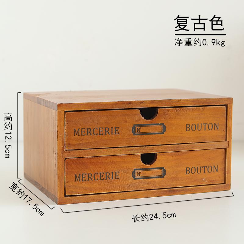 Wooden Box Storage Wooden Drawer Chest of Drawers Cosmetic Jewelry Organizer Office Home Decor Desktop Storage Box  WF