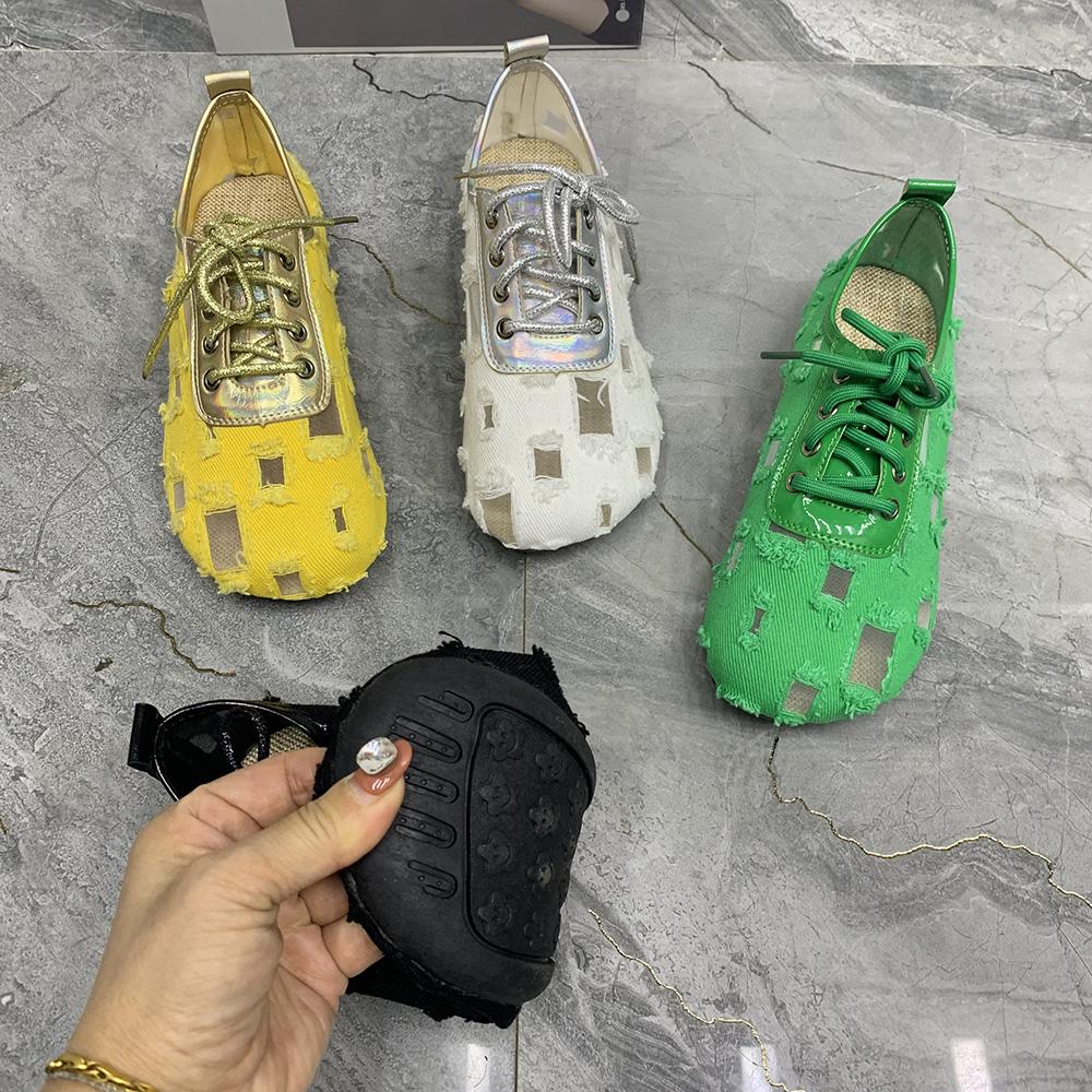 Pantofi de vara pentru femei Pantofi casual respirabili Pantofi mari mari Pantofi cu siret Pantofi de designer