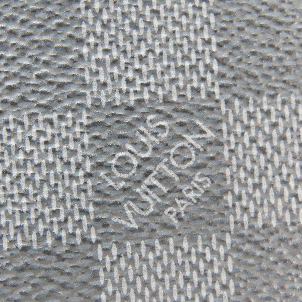 Used LOUIS VUITTON Card Case Coin / Card Holder N64038 Damier Grafitte Black Gray Compact