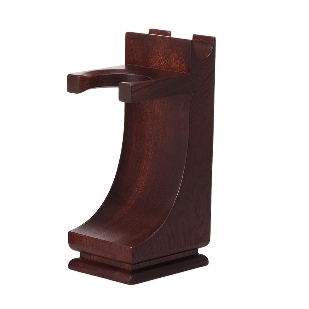 Shaving Holder Stand for Shaving Razor Brush Solid Wood Shaving Tool Organizer
