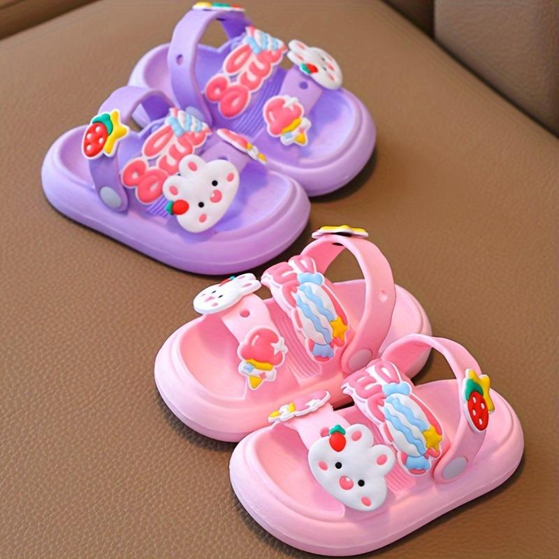 Sandali Estivi per Bambini Ragazzi Ragazze Cartoni Animati Pantofole da Bambino Piatte Estive Scarpe per Bambini Cartoni Animati Sandali a Punta Aperta