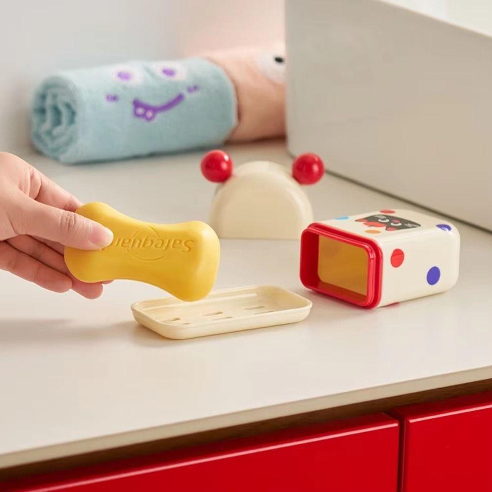 Creative Cute Cat Soap Box Cartoon Soap Container Multifunctional Travel Soap Dish Home Decor