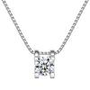 Butterflykiss Real 1ct/2ct Moissanite Pendant Necklace for Women Top Quality  Sterling Silver Wedding Party Fine Jewelry