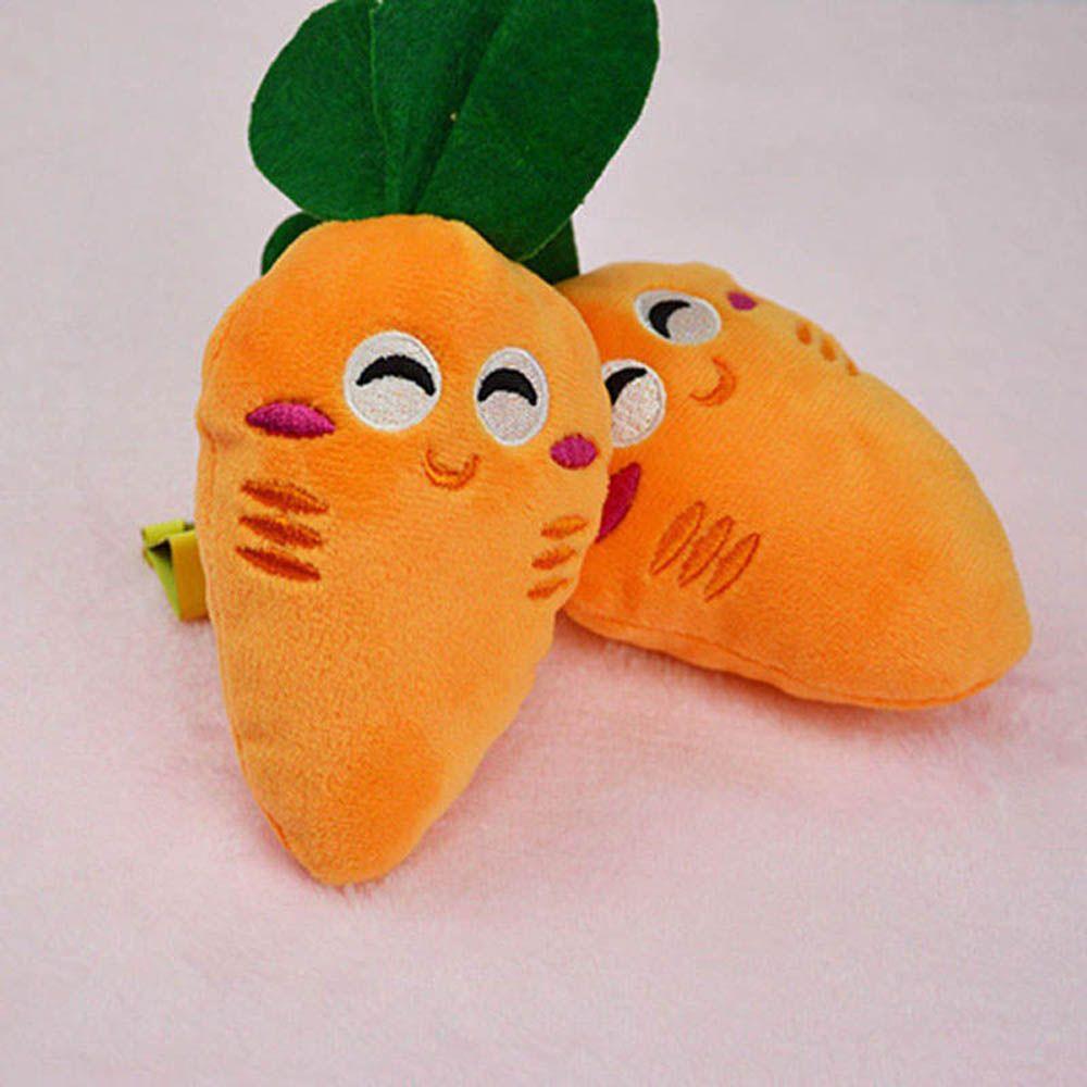 Funny New Puppy Dog Vegetable Carrots Plush Pet Supplies Dog Toys Chew Squeaker Squeaky