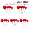 20x Golden Ball-Cake Topper Birthday Party Cupcake Topper For Cake Decor DIY