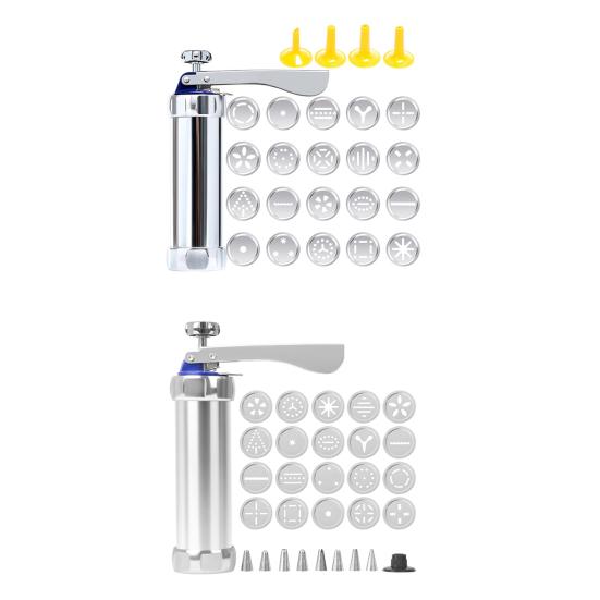 Keks-Presse aus Aluminiumlegierung mit Scheiben & Düsen Leicht zu drücken Keks-Maker Spülmaschinenfest Backen
