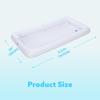 JOYFY 3 Pack Inflatable Serving Bars Cooler Ice Buffet Salad Serving Trays Food Drink Holder for Summer Picnic Beach Pool Party