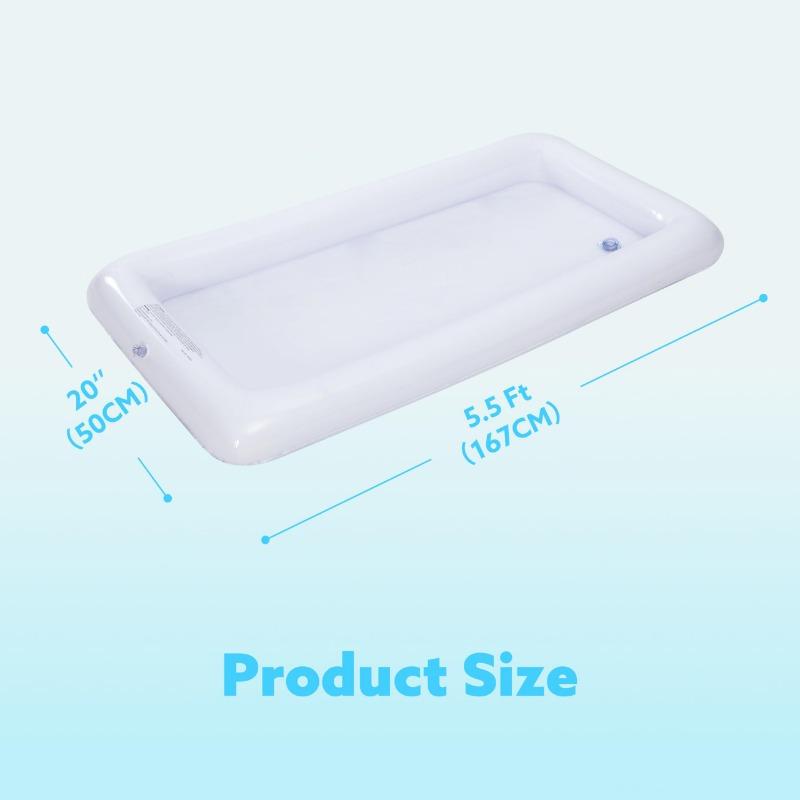 JOYFY 3 Pack Inflatable Serving Bars Cooler Ice Buffet Salad Serving Trays Food Drink Holder for Summer Picnic Beach Pool Party