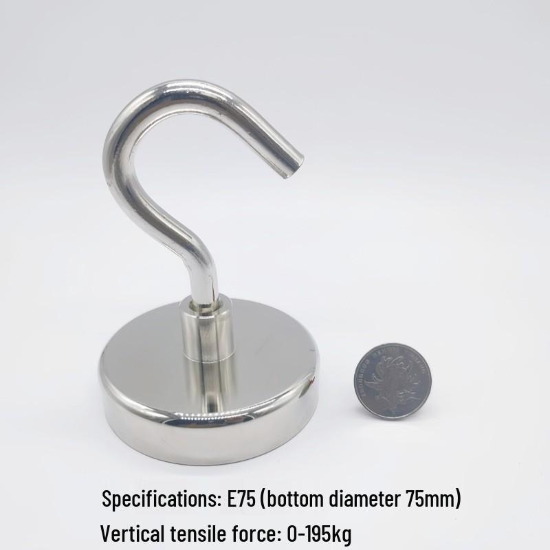 Punch-Free Neodymium Magnetic Hook for Walls & Doors