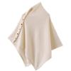 Ladies' Shawl - Elegant, Simple and Luxurious Multifunctional Scarf with Metal Snap Design, Soft and Breathable, Suitable for Office or Night Outings