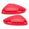 1 Pair Side Rearview Mirror Cover Trim Cap Red Plastic Fit for Honda Accord 2018