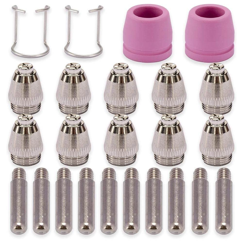 Advanced Plasma Cutter Tips & Nozzles Kit 24PCS for SG55 AG60 WSD60 Offering Efficient Performance and Durability