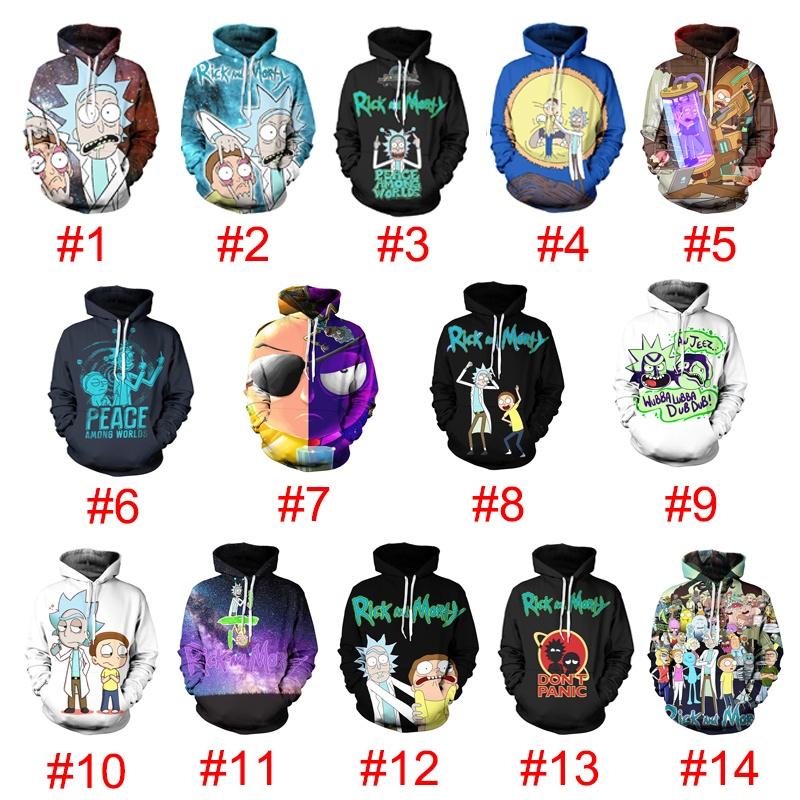 Cartoon And Rick 3d Print Casual Hoodies Women Men Sweatshirt New Pullover