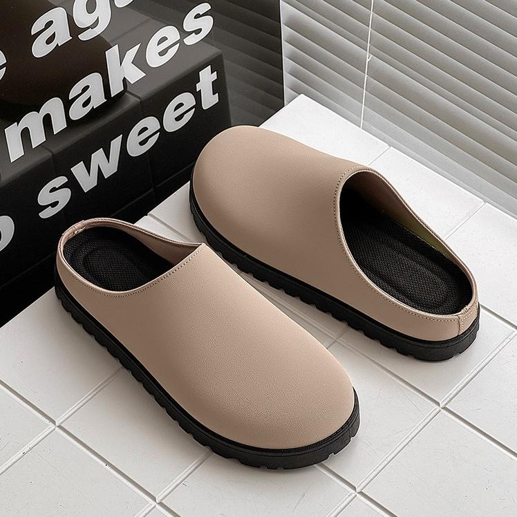Men's Fashion Bag Head Slippers Trend High Quality Thick-soled Half-drag Sandal Casual Men Shoes Beach Slipper Zapatos De Hombre