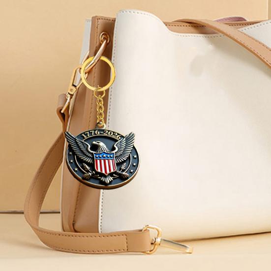 Świętuj 250 lat Amerykańskiej Dumy Brelok w kształcie sowy Flaga USA