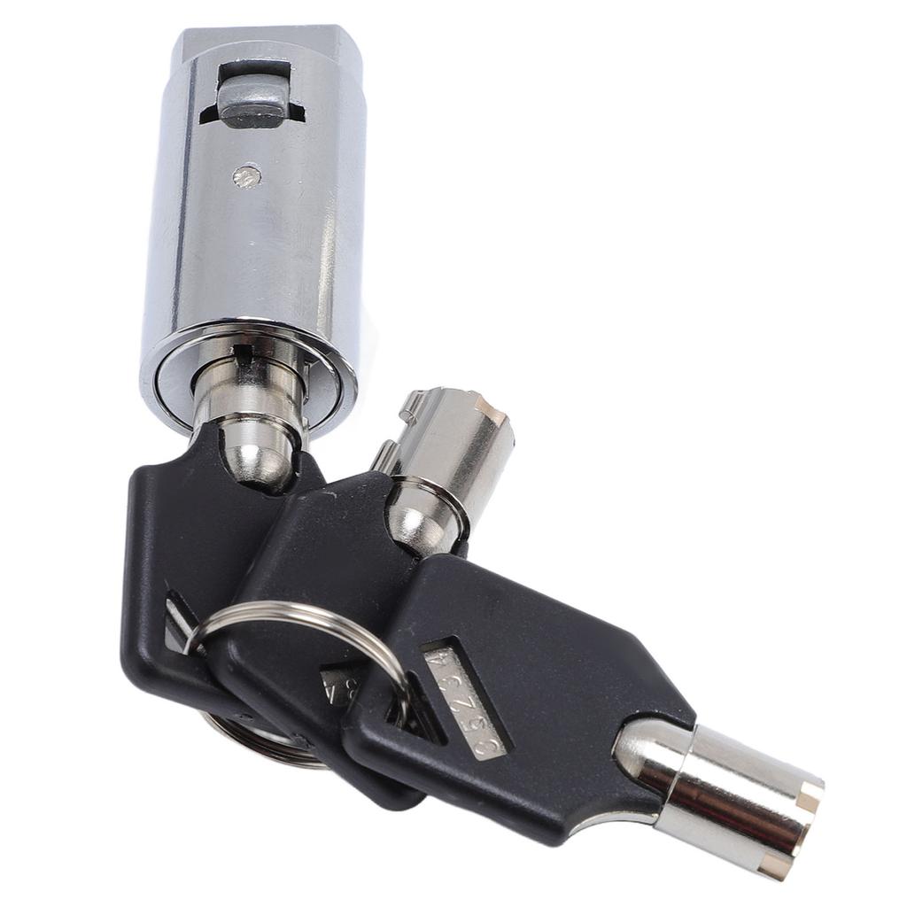 Vending Machine Lock and 3 Key Zinc Alloy Anti Theft Tubular Key Lock for Vending Machine Safe