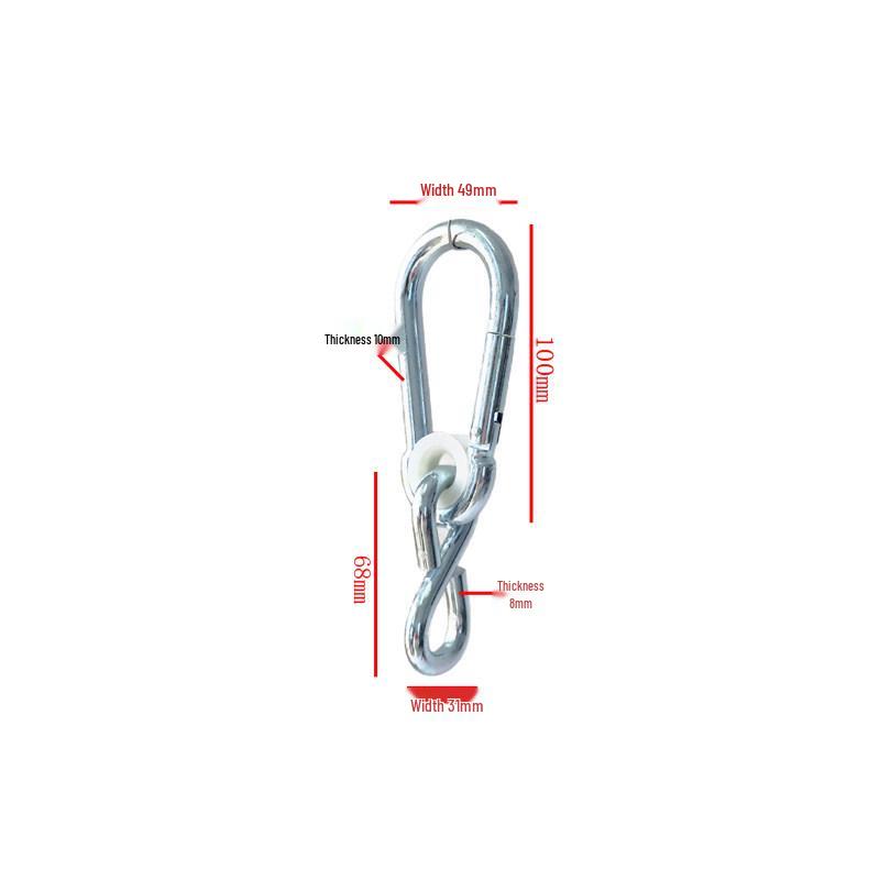 Adjustable Safety S-Hook for Outdoor Load-Bearing and Suspension Connection