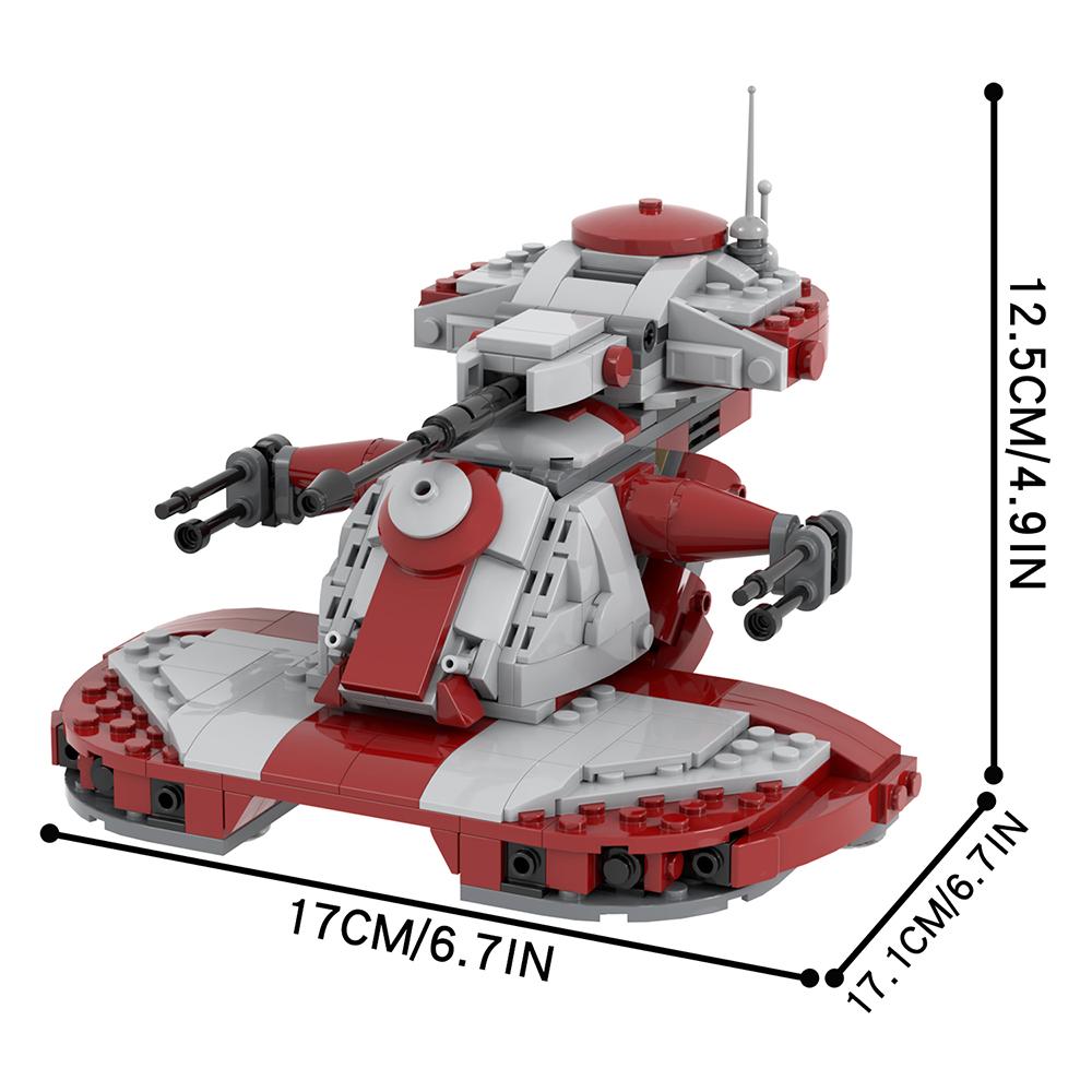 MOOXI Hvězdné války Bojový tank Model Cihličky DIY Dioráma Dospělí Děti Hračky Stavebnice Montessori Dárky Pokojová dekorace
