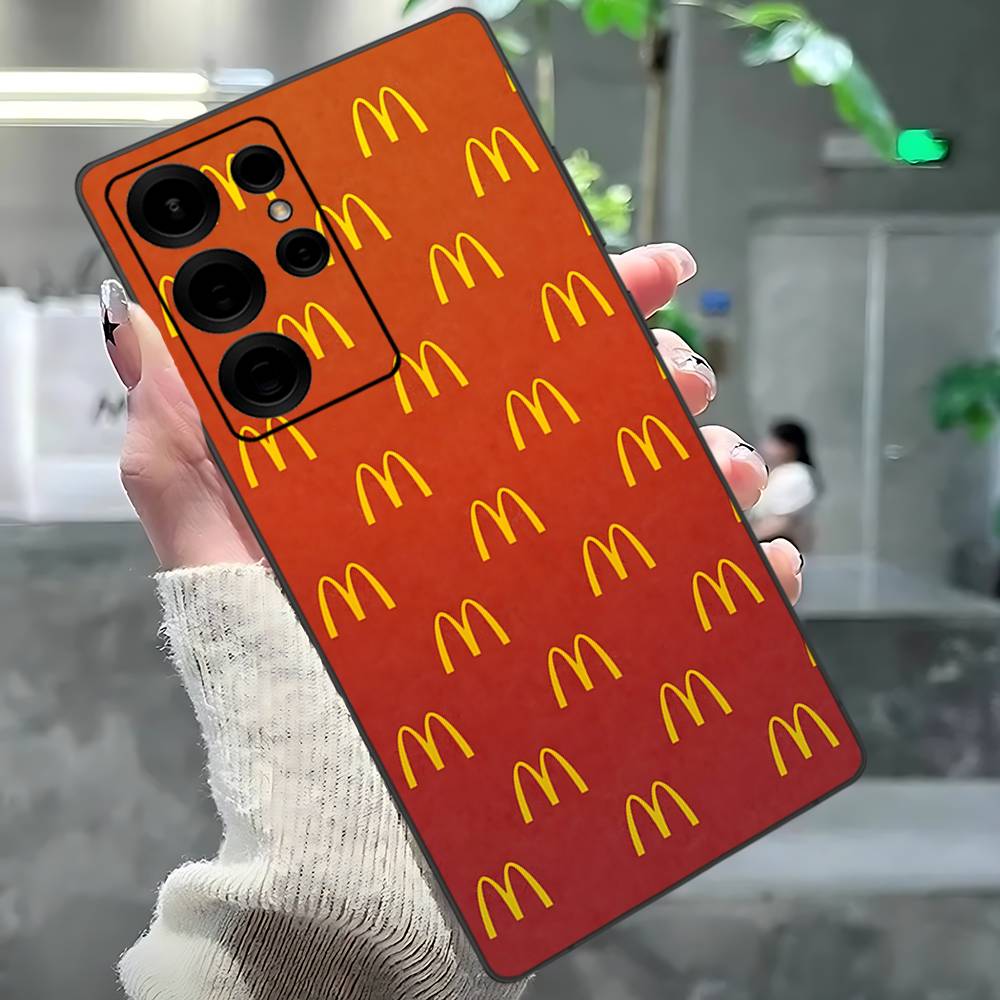 M Berühmtes LOGO M-McDonaldes Handyhülle Für Samsung S 24 Fe 25 Ultra Plus 20 Lite 21 30 22 23 24 22 Ultra 5G Fundas