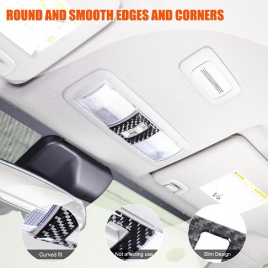 Glossy Black Reading Light Switch Panel Trim Sticker For Nissan Frontier D41 24+