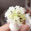 Mini Vase And Flowers 1:12 Scale Vase Miniature Tiny Table Centerpiece Flower Vase for Doll Mansion Living Room Decor