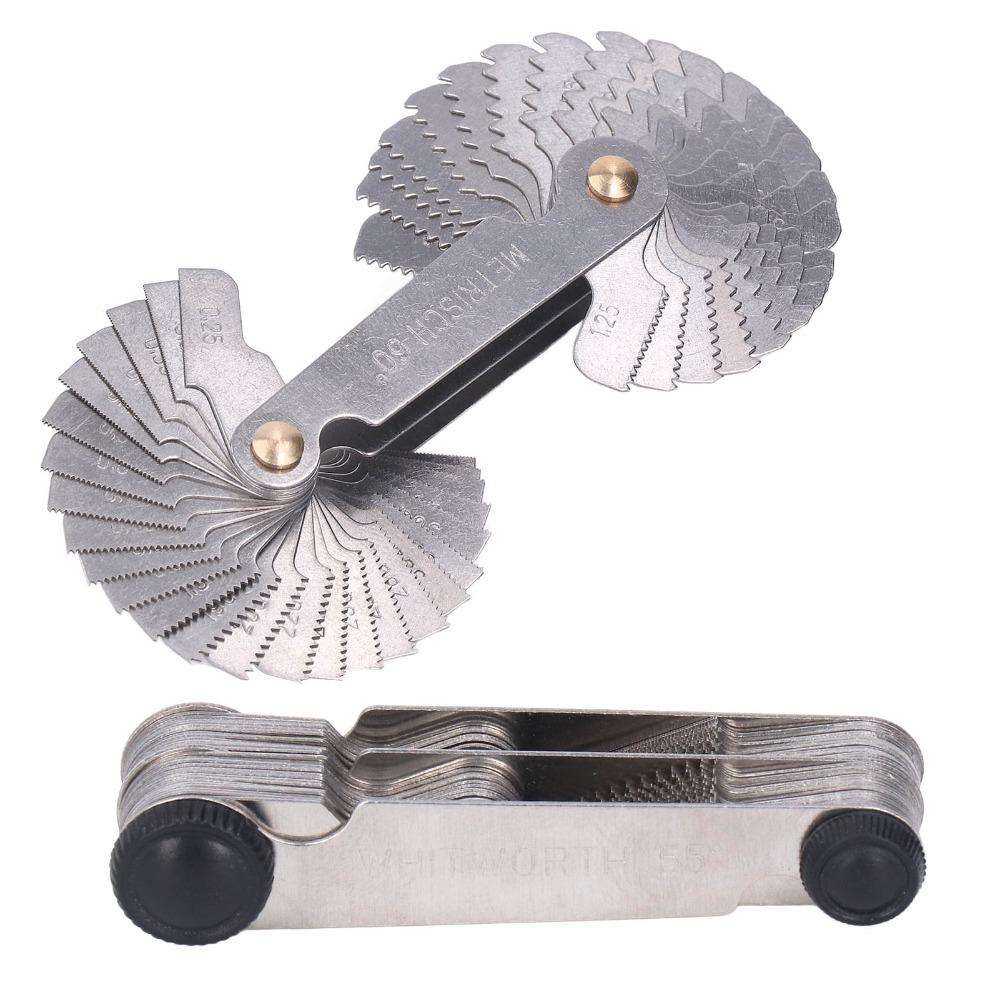 55 Degree Screw Gauge Set Thread Pitch Measurement Tool Thread Pitch Gauges  Industrial Measurement