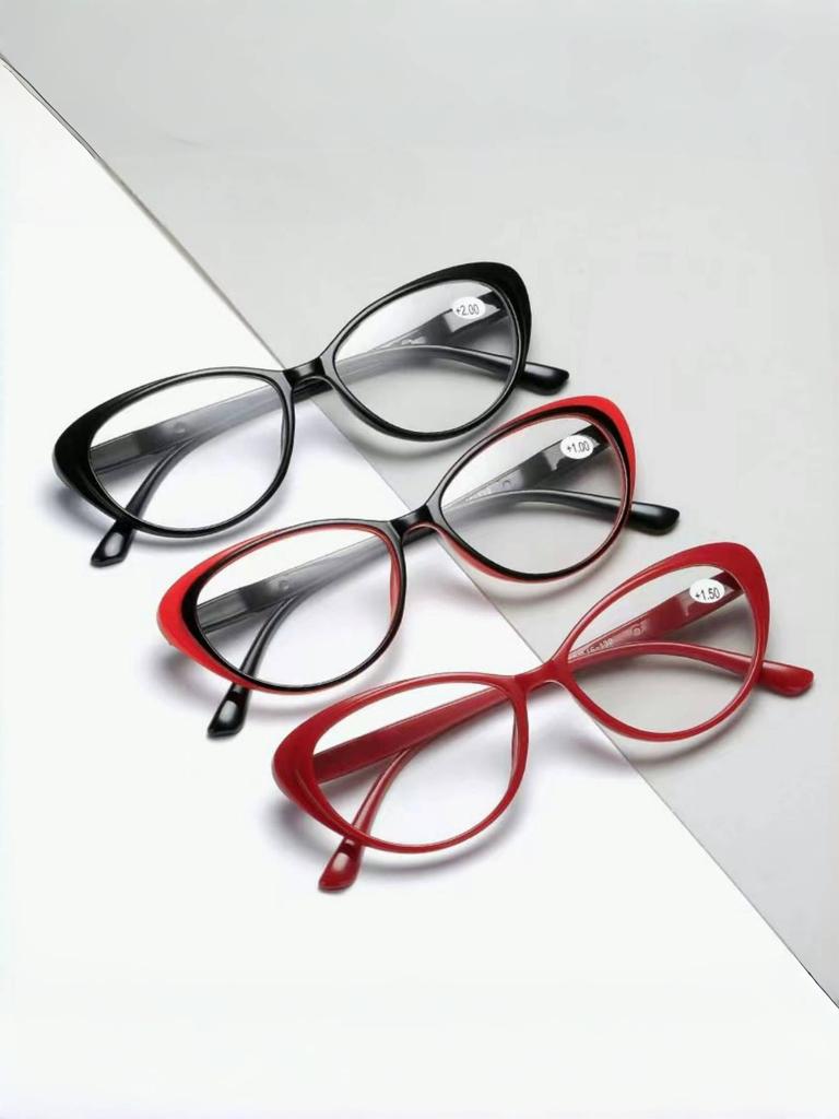 Comfortable Durable High Quality Reading Glasses HD Reading Glasses Fashion Cats Eye Spring Leg Unisex Reading Glasses