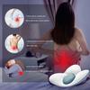 Lumbar Pillow Quick Rebound Improve Spinal Posture Sleeping 3D Extended Buckwheat Hull Lumbar Functional Pillow Bedroom Supply