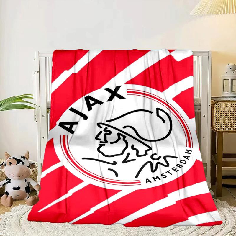 Design Emblema AFC Ajax Coperta Portatile/Coperta Morbida Coperta per Letto Adatta per Viaggi Campeggio Soggiorni Uffici Divani Regali per Fan