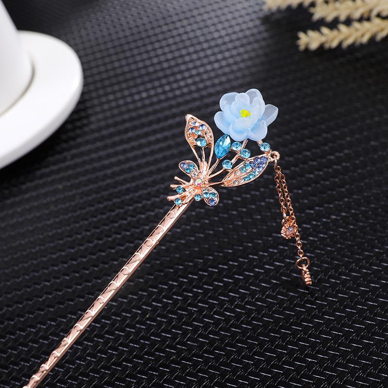 Women's 2026 Spring/Summer Chinese Tassel Alloy Hairpin - Qipao Hair Accessories