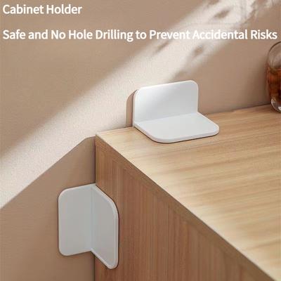 1PC Cabinet Holder, No Punching, Furniture Anti-dumping Device, Wall Cabinet, Shoe Cabinet, Wardrobe, Children's Anti-dumping Strong Fixing