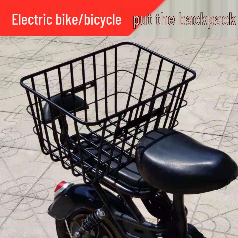Heavy-Duty Enlarged Rear & Front Bicycle Carrier Basket