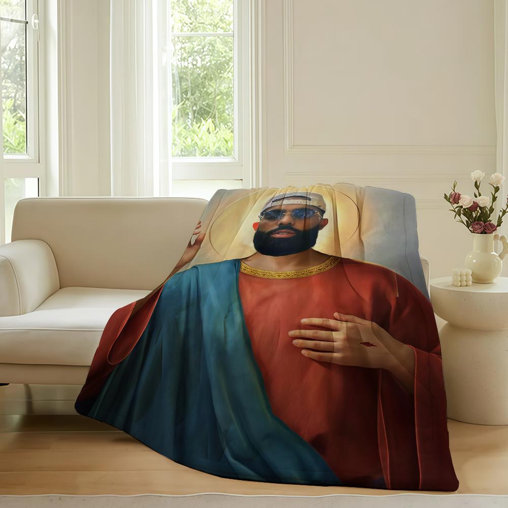 American rapper Eladio Carrion Blanket For Sofa Office Bed Plane Travel Sleep Read Relax Camping Soft And Warm