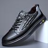 Spring and Autumn New Men's Shoes Trendy Fashion Board Shoes Real Cowhide Little White Shoes Men's Single Shoes Leather Shoes