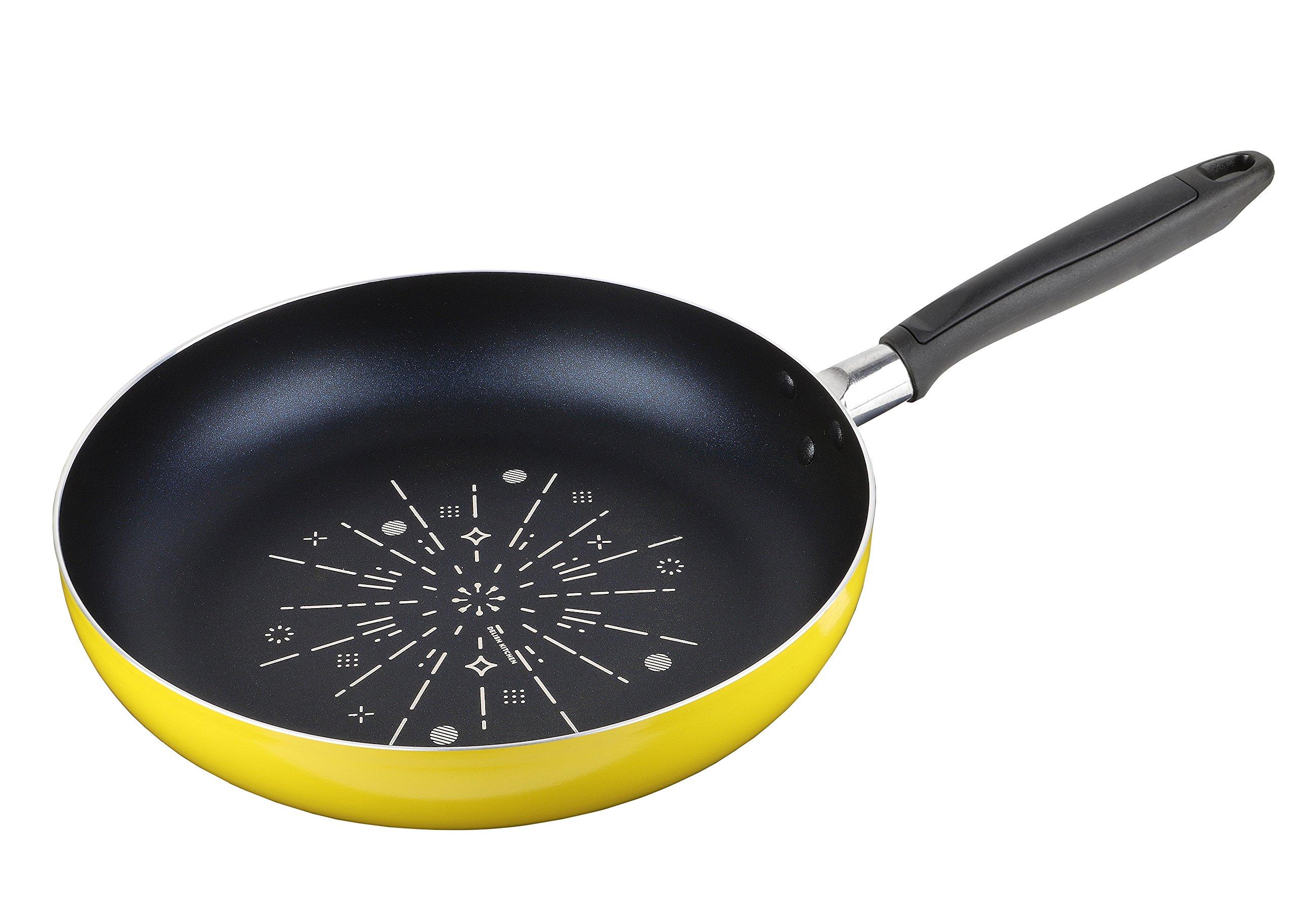 

Delish Kitchen Сковорода с покрытием Blue Diamond, совместимая с индукционными плитами, 28 см, желтая