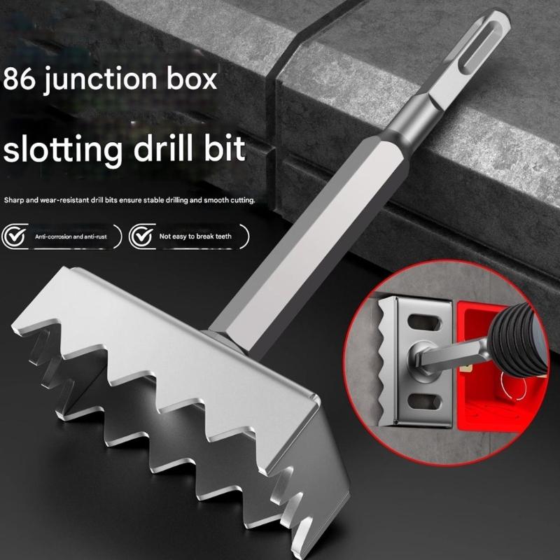 Professional Electrical Box Cutout Cutter For Precise Flush Mount Installations Suitable With Power Drills And Solid Alloy Design