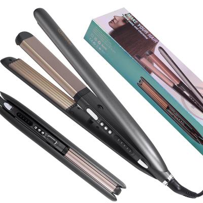 Piastra per capelli 2 in 1 Piastra per capelli professionale in ceramica con temperatura regolabile