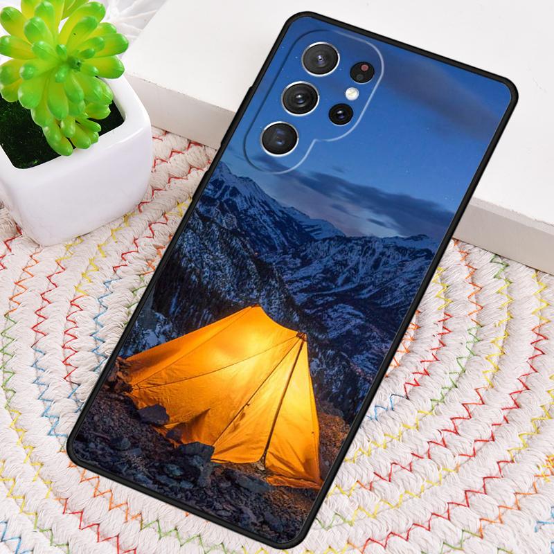 Camping Nature Mountain print Phone Case for Samsung Galaxy note 10 pro S26 Ultra S23 S24 FE S25 S21 S22 PLUS shockproof Cove