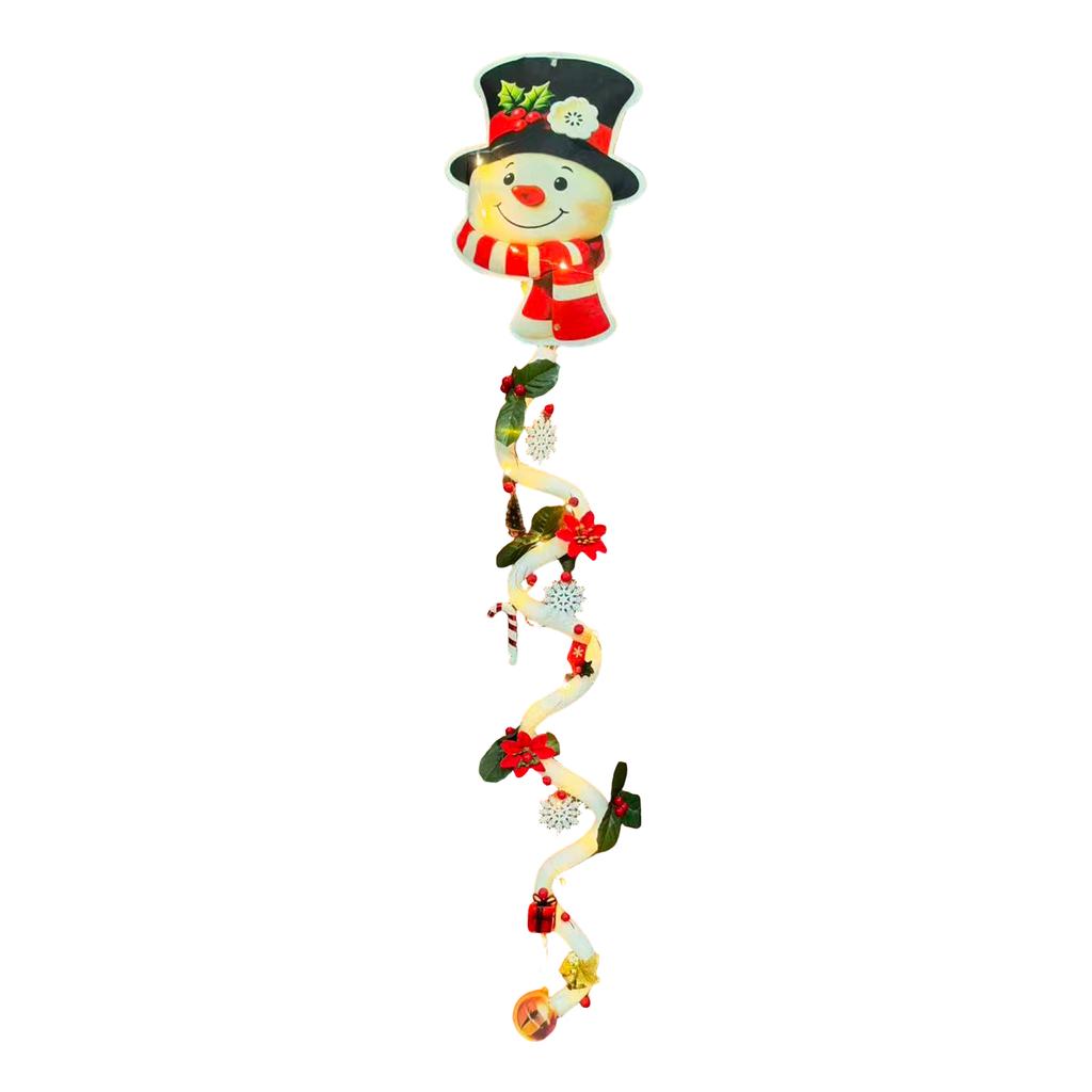 Led Christmas Strip Pendant Santa Snowman Tree Shape Festive Lighting Decoration Xmas Holiday Home Ornament Indoor Outdoor Decor