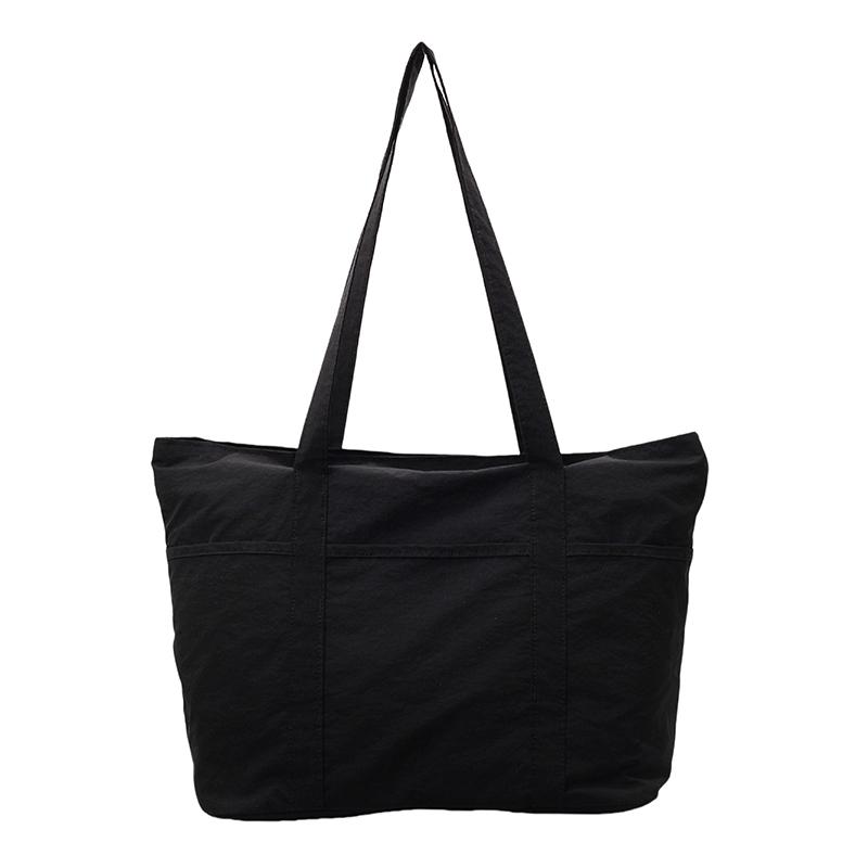 Women Large Capacity Tote Bag Commuter Canvas Bag Student Class Shoulder Bag