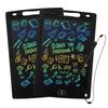 Kogabanny 2-Piece LCD Drawing Board Set Kids Toy Lock Function One-Touch Erase Electronic Memo Pad Lightweight Educational Notebook with Pen for